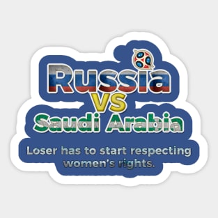 Russia Saudi Arabia 5-0 World Cup Sticker